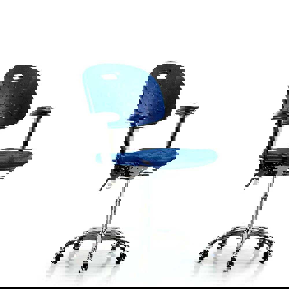 Task Chair: Polyurethane, Blue